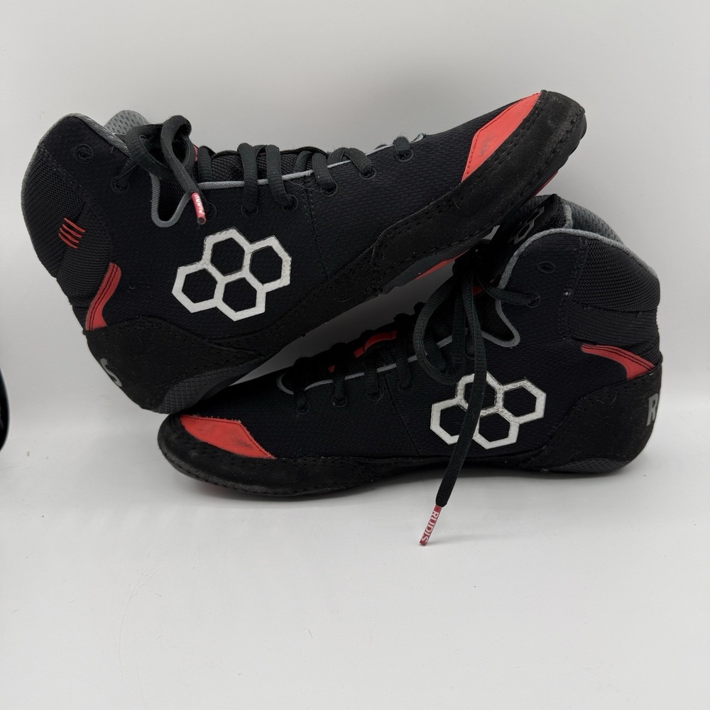Rudis Black Wrestling Shoes Men's Size 9 Women's Size 10.5